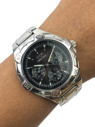 GUESS STEEL DAYDATE SUB DIAL ALL ORI