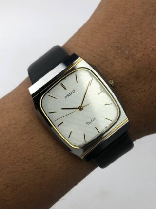 SEIKO DOLCE TUNGSTEN CARBIDE SQUARE TEXTURE DIAL