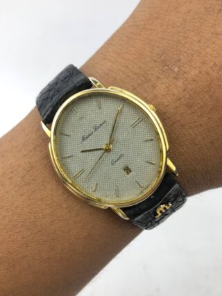 SWISS MADE MAURICE LACROIC WAFFLE GREY DIAL OVAL CASE