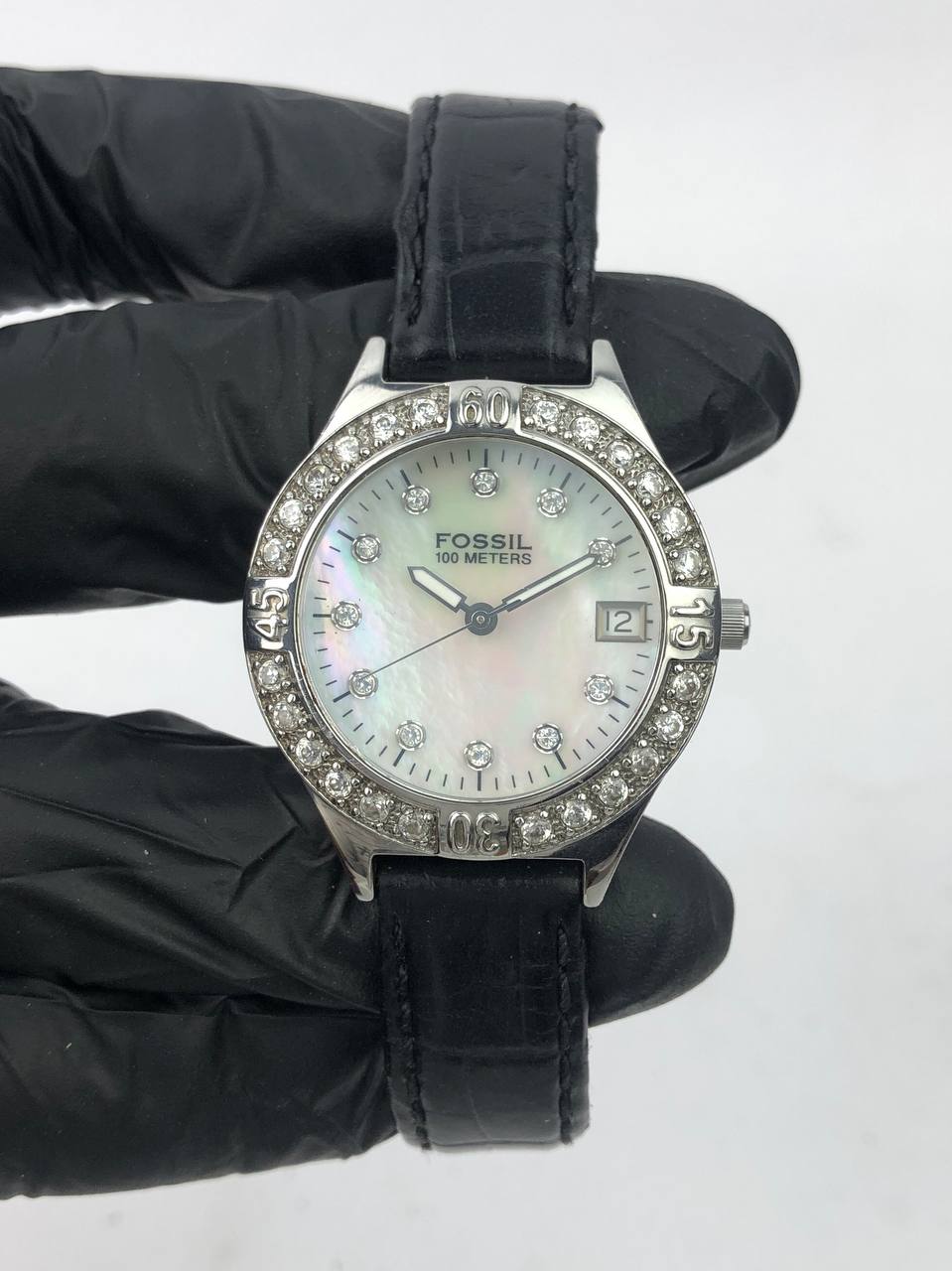 FOSSIL LADY MOP DIAL DIAMOND BEZEL - Gambar 2