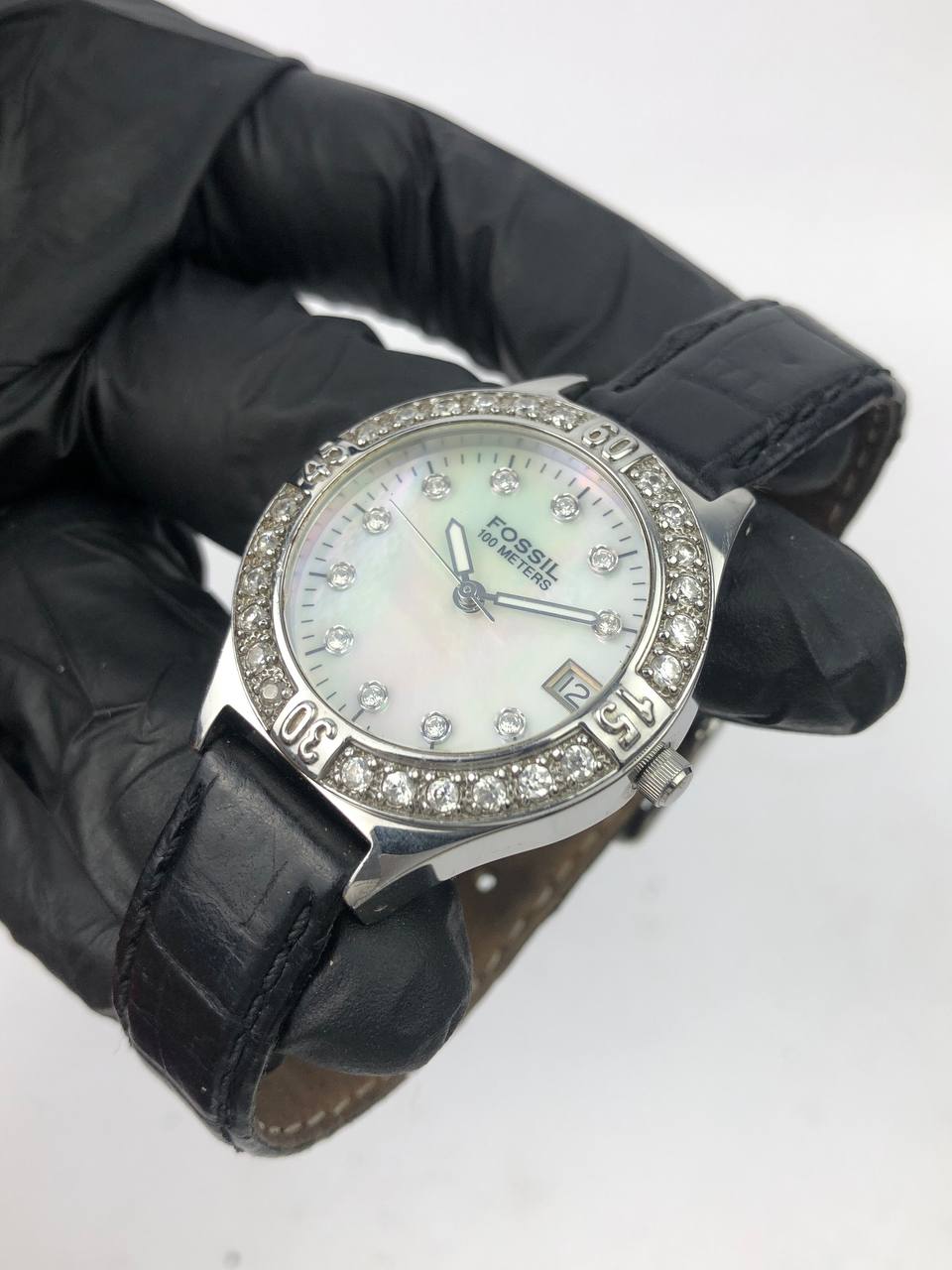 FOSSIL LADY MOP DIAL DIAMOND BEZEL - Gambar 3