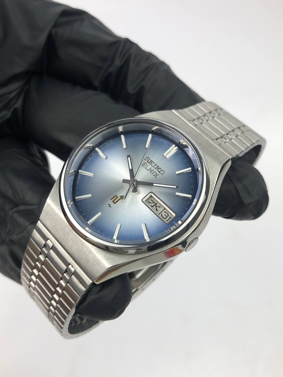 SEIKO ELNIX BLUE SUNBURST DIAL ALL ORIGINAL - Gambar 3