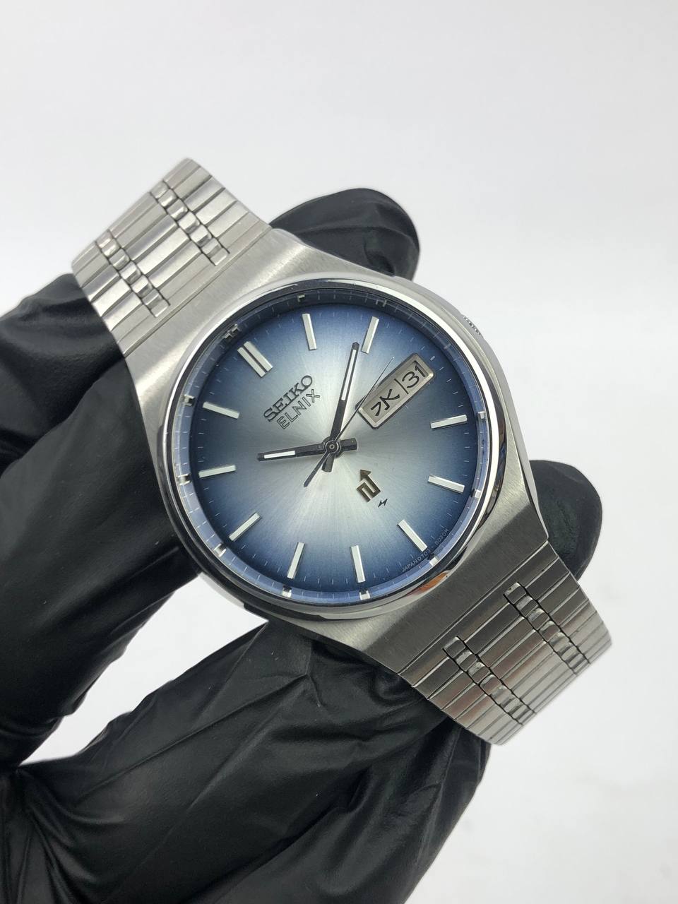 SEIKO ELNIX BLUE SUNBURST DIAL ALL ORIGINAL - Gambar 4