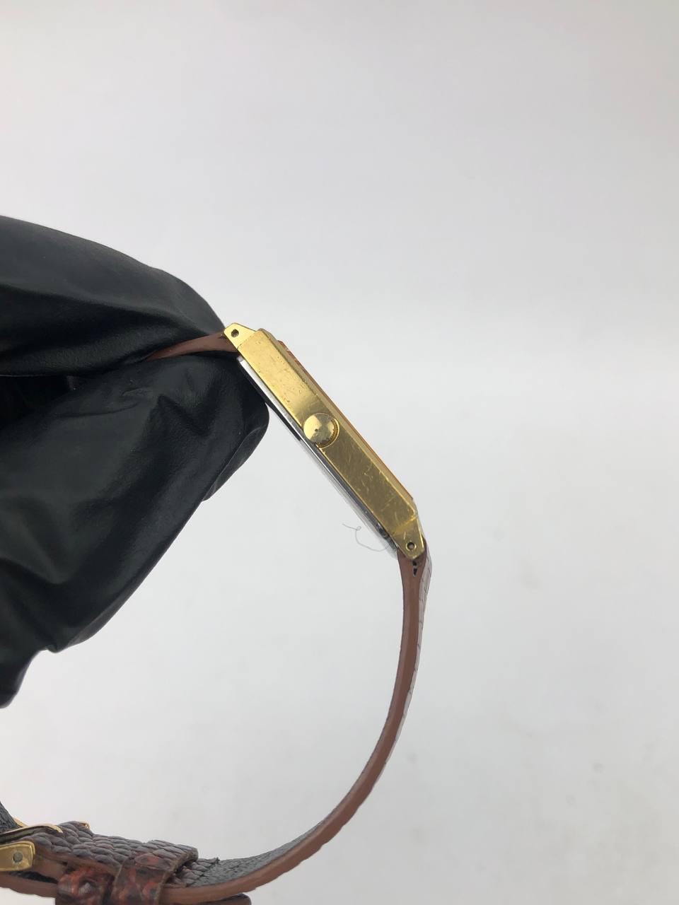 SEIKO TANK PRIA WITH HANDMADE LEATHER STRAP - Gambar 5