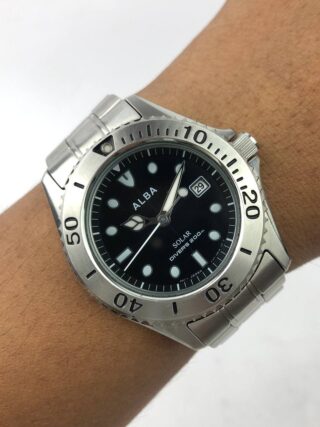 ALBA SPORTS DIVER SOLAR MOVEMENT ALL ORIGINAL