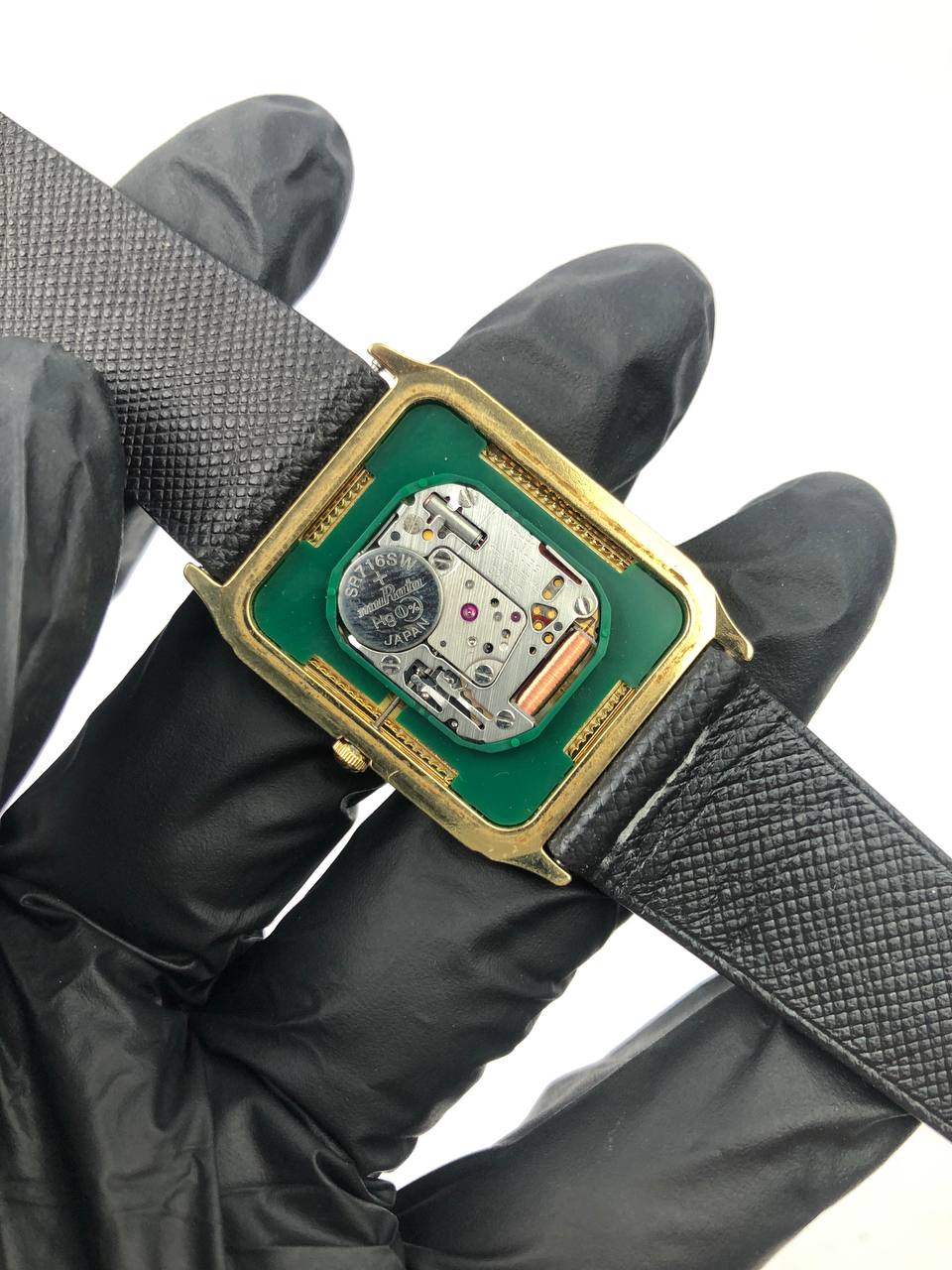 SEIKO TANK TEXTURE DIAL HANDMADE LEATHER STRAP - Gambar 8