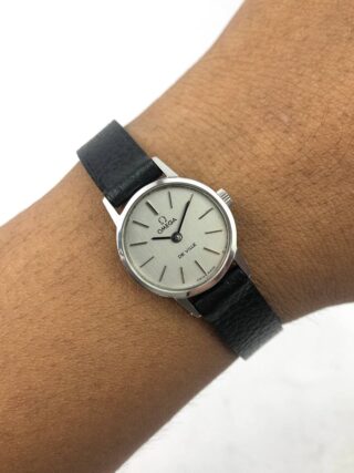 OMEGA DE-VILLE GREY LINEN DIAL LADIES ORIGINAL