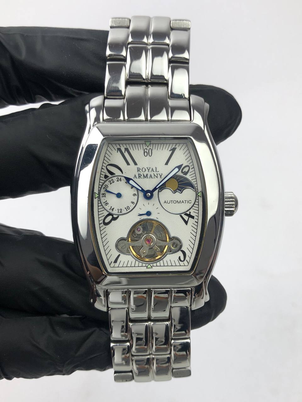 ROYAL ARMANY MOONPHASE AUTOMATIC ALL ORIGINAL - Gambar 2