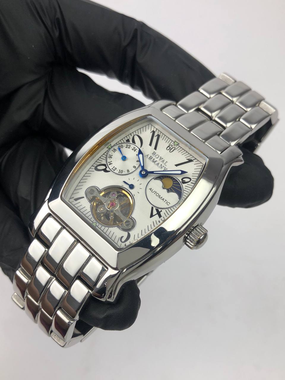 ROYAL ARMANY MOONPHASE AUTOMATIC ALL ORIGINAL - Gambar 3