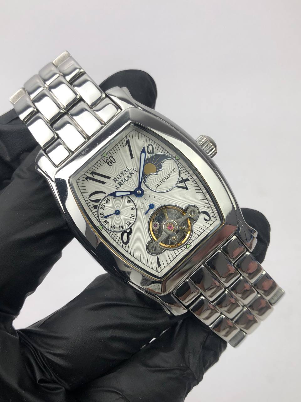 ROYAL ARMANY MOONPHASE AUTOMATIC ALL ORIGINAL - Gambar 4