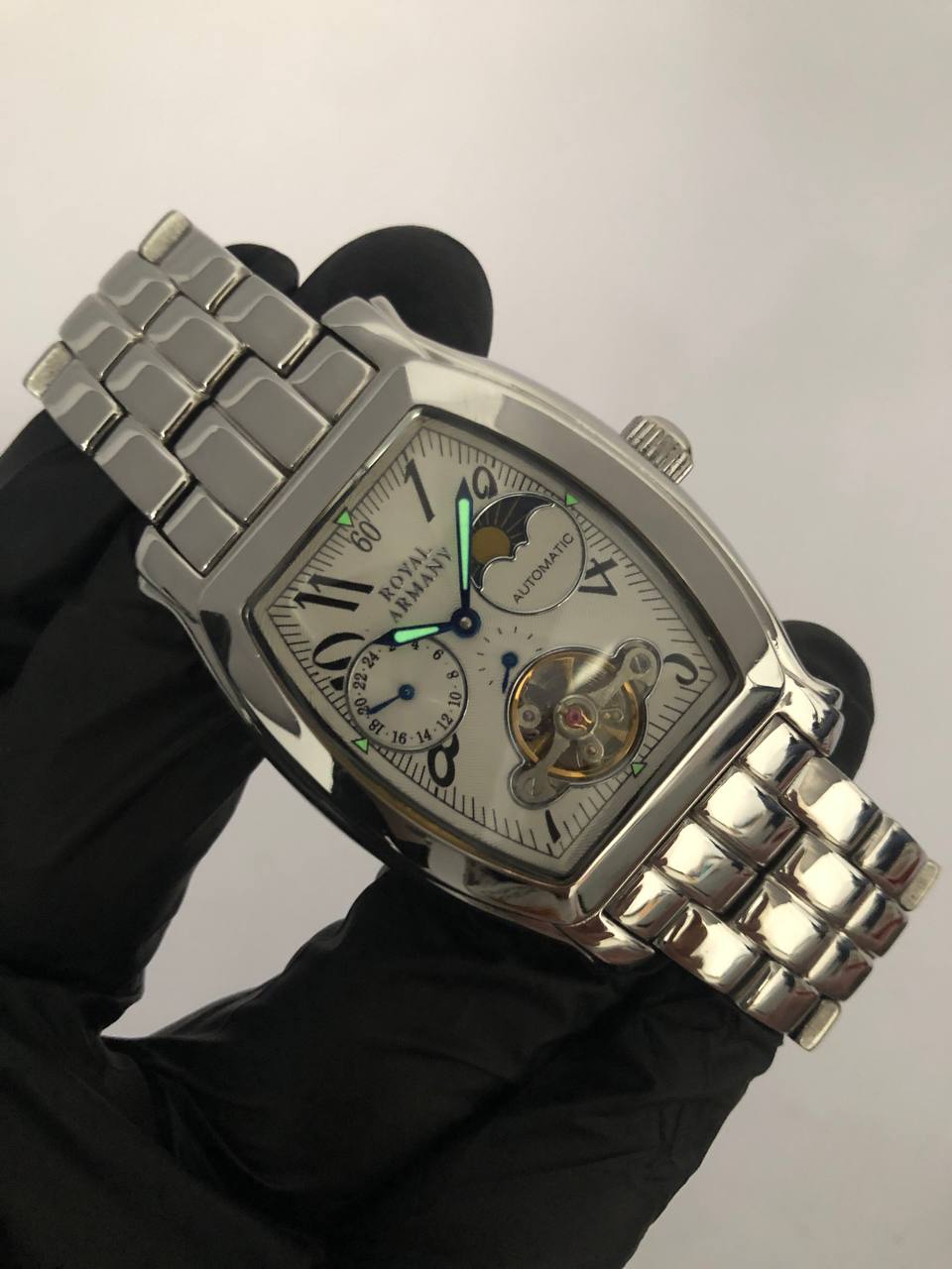 ROYAL ARMANY MOONPHASE AUTOMATIC ALL ORIGINAL - Gambar 5