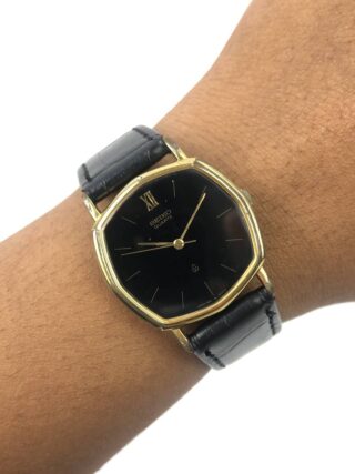 SEIKO HEXAGON DRESS CASE BLACK MINIMALIS