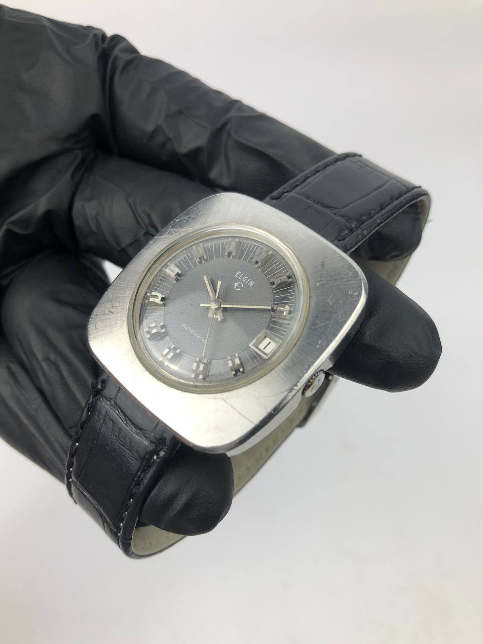 ELGIN AUTOMATIC VINTAGE RECTANGULAR CASE - Gambar 3