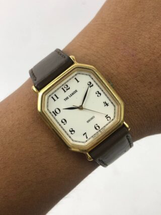 SEIKO “THE LEAGUE” HEXAGON ARABIC NUMERAL WHITE DIAL