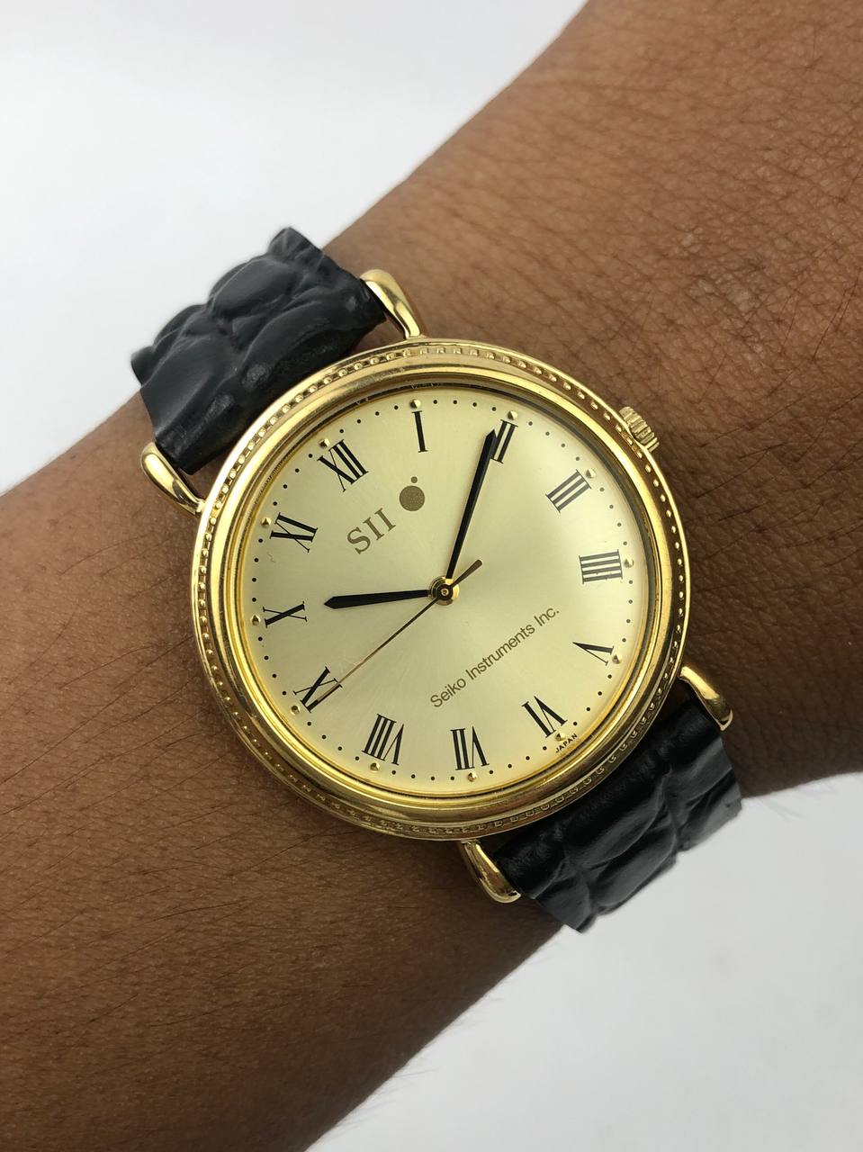 RARE SEIKO INSTRUMEN INC / SII ROMAN FLUTED BEZEL