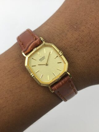 SEIKO LADY QUARTZ TEXTURE CASE LINEN DIAL