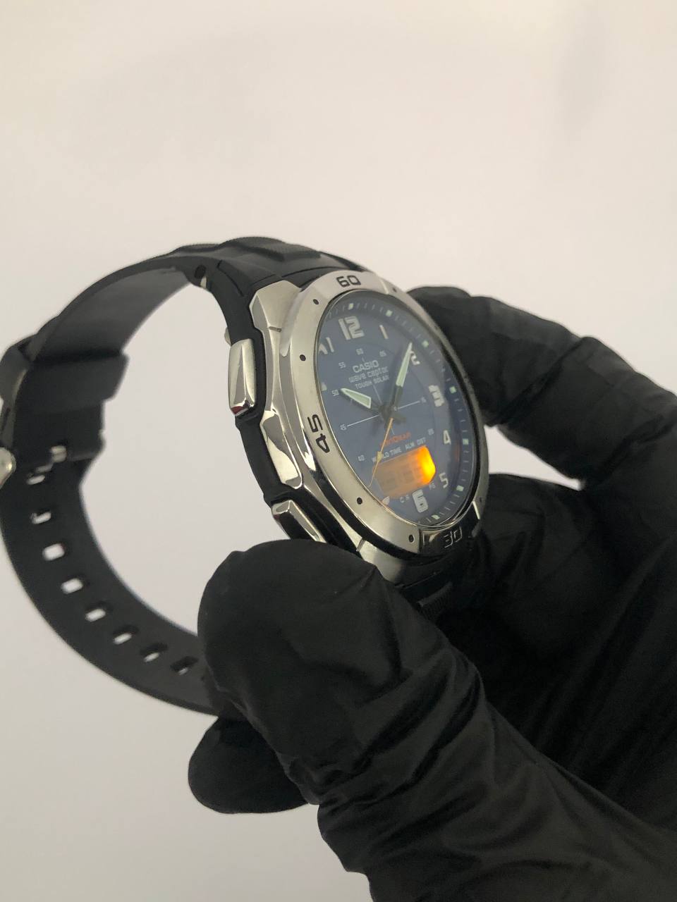 CASIO WAVECEPTOR ANADIGI BLUE DIAL ORIGINAL - Gambar 7