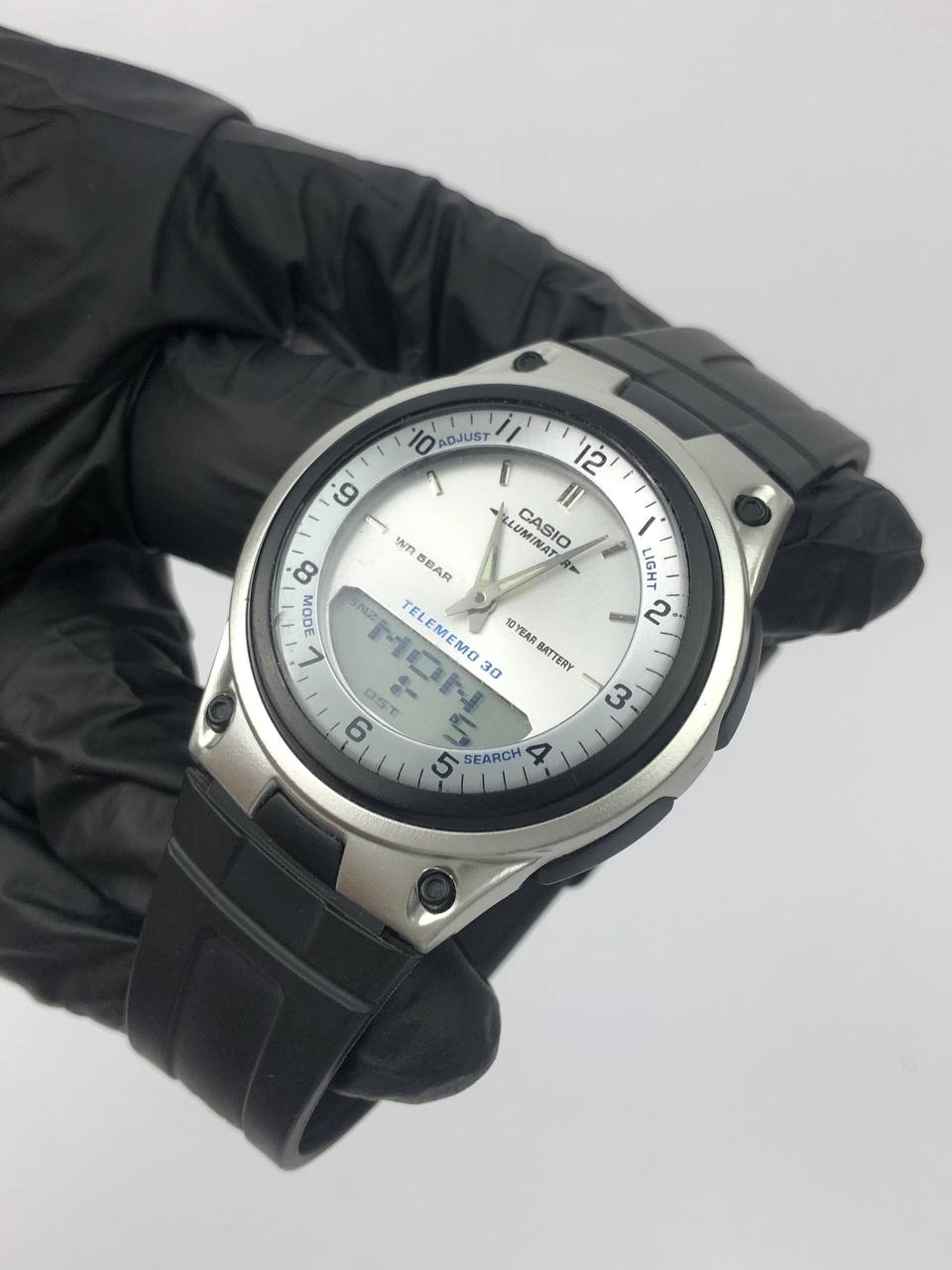 CASIO RETRO ILUMINATOR GREY DIAL ANADIGI - Gambar 3