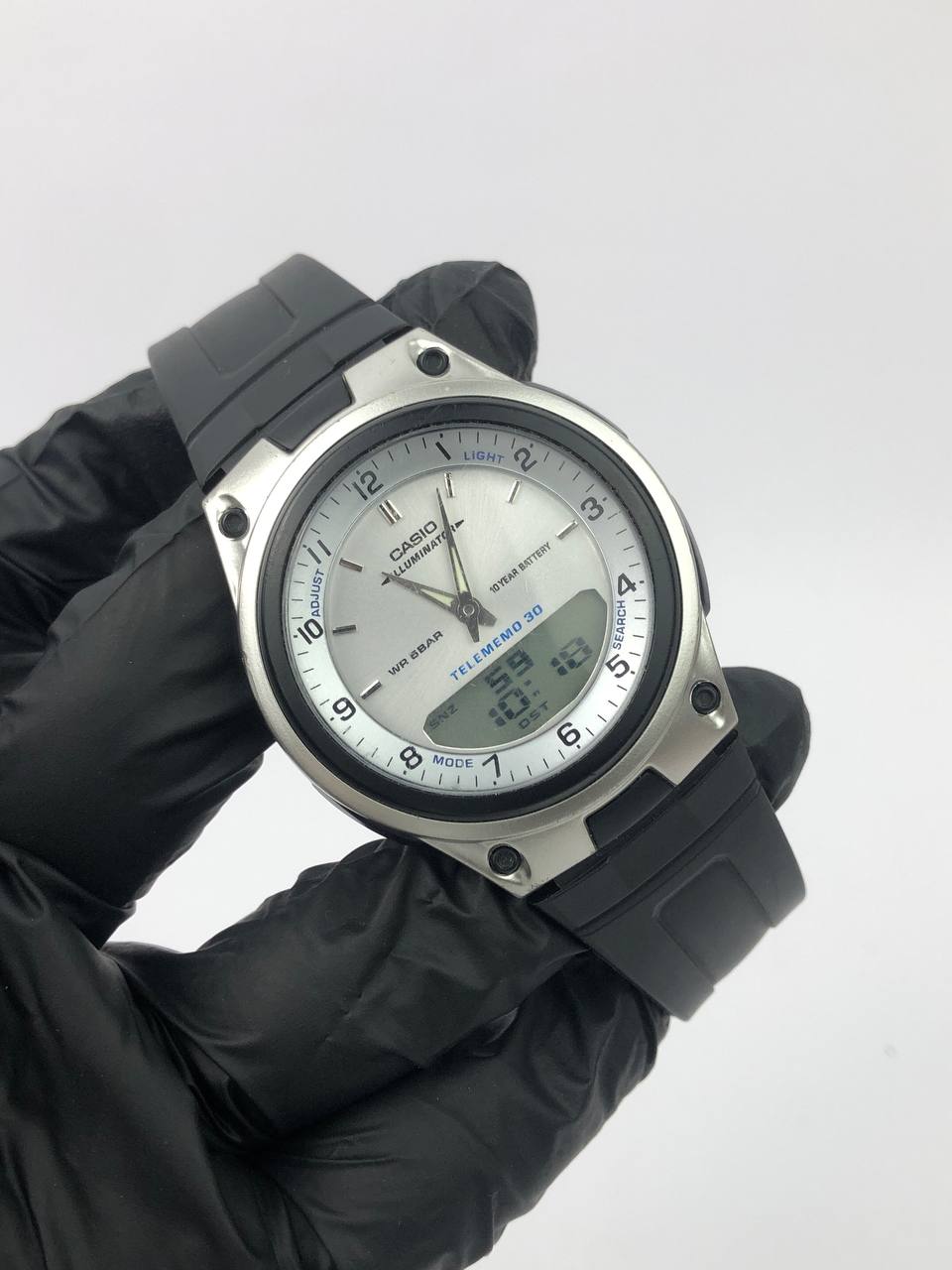 CASIO RETRO ILUMINATOR GREY DIAL ANADIGI - Gambar 4