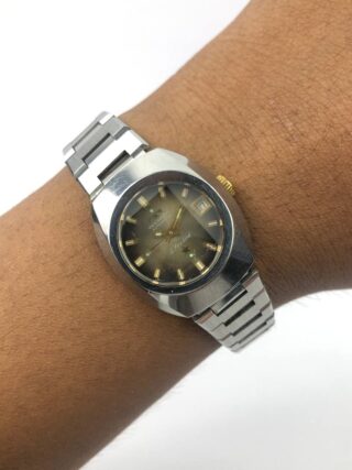 TECHNOS VINTAGE LADY BROWN DIAL AUTOMATIC ALL ORI