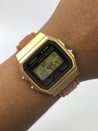 CASIO RETRO F91 GOLD TONE CASE