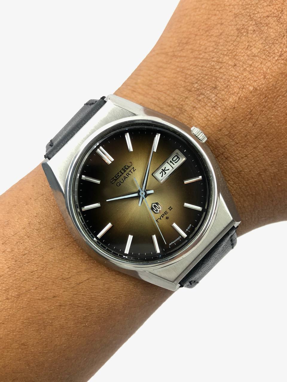 SEIKO TYPE II BROWN SUNBURST DIAL