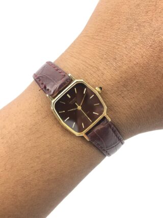 SEIKO EXCELINE OCTAGON LADIES BROWN DIAL