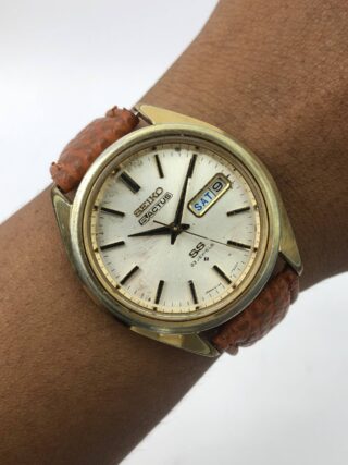 SEIKO 5ACTUS STOP SECOND GOLD CASE