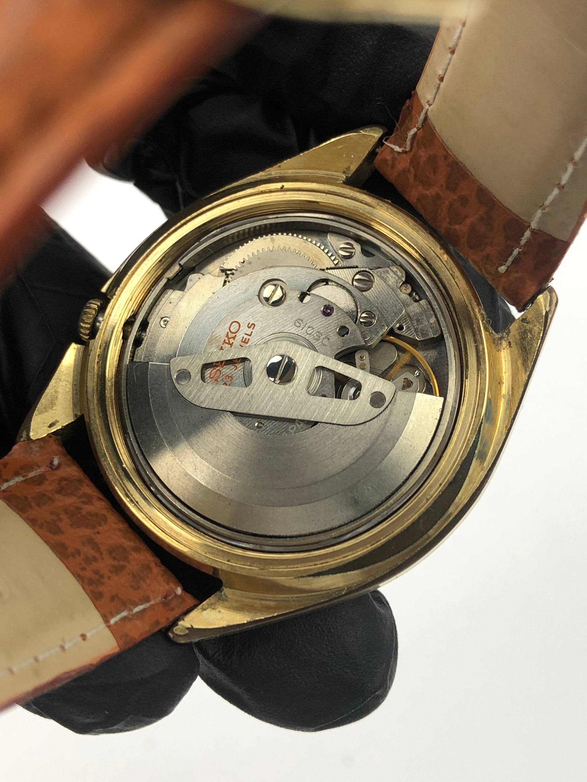 SEIKO 5ACTUS STOP SECOND GOLD CASE - Gambar 8