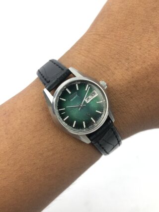 BEAUTIFUL CITIZEN CRYSTON QUARTZ GREEN SUNBURST DIAL