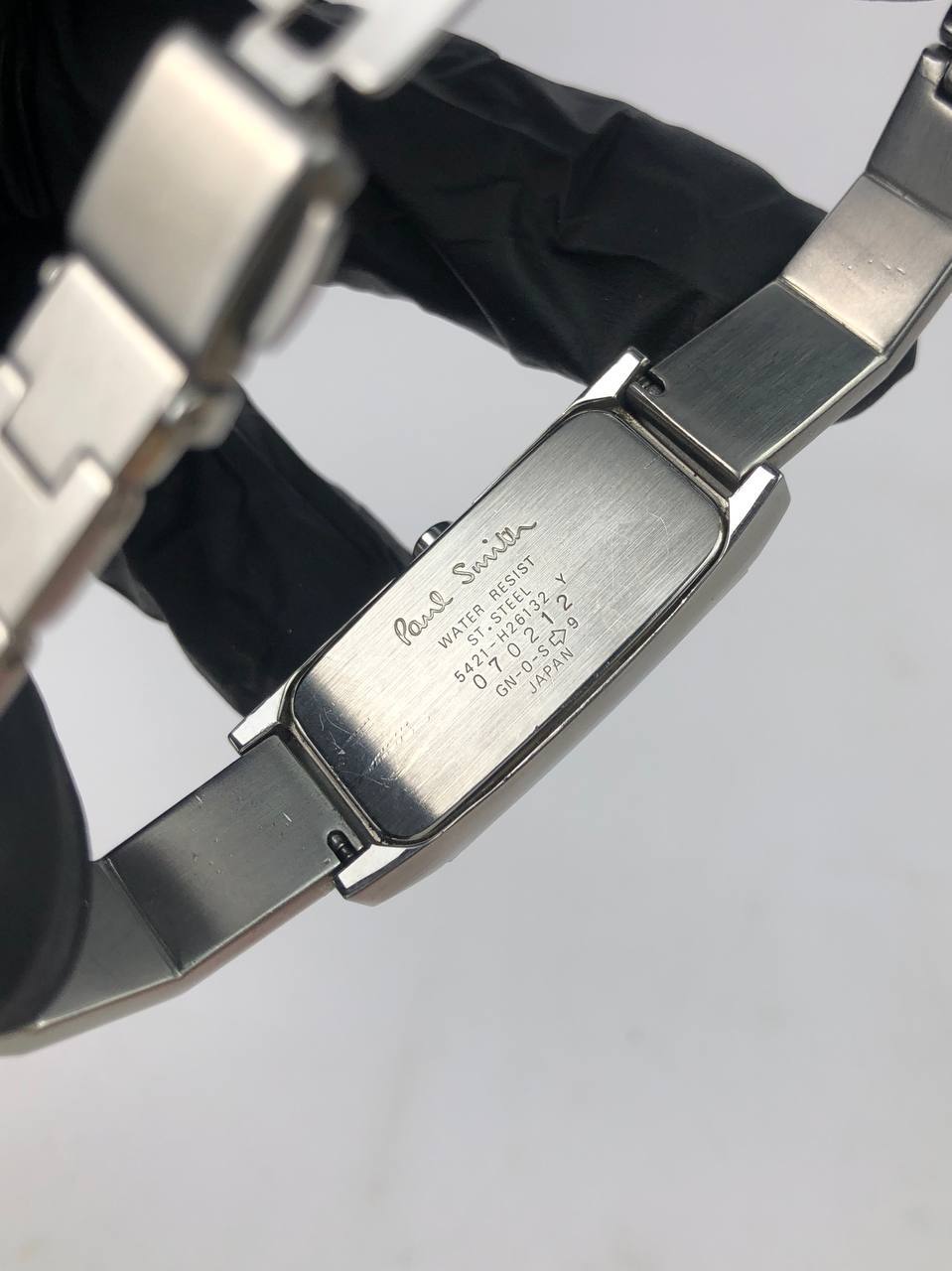 PAUL SMITH RECTANGULAR MODERN DRESS WATCH INTEGRATED BRACELET - Gambar 7