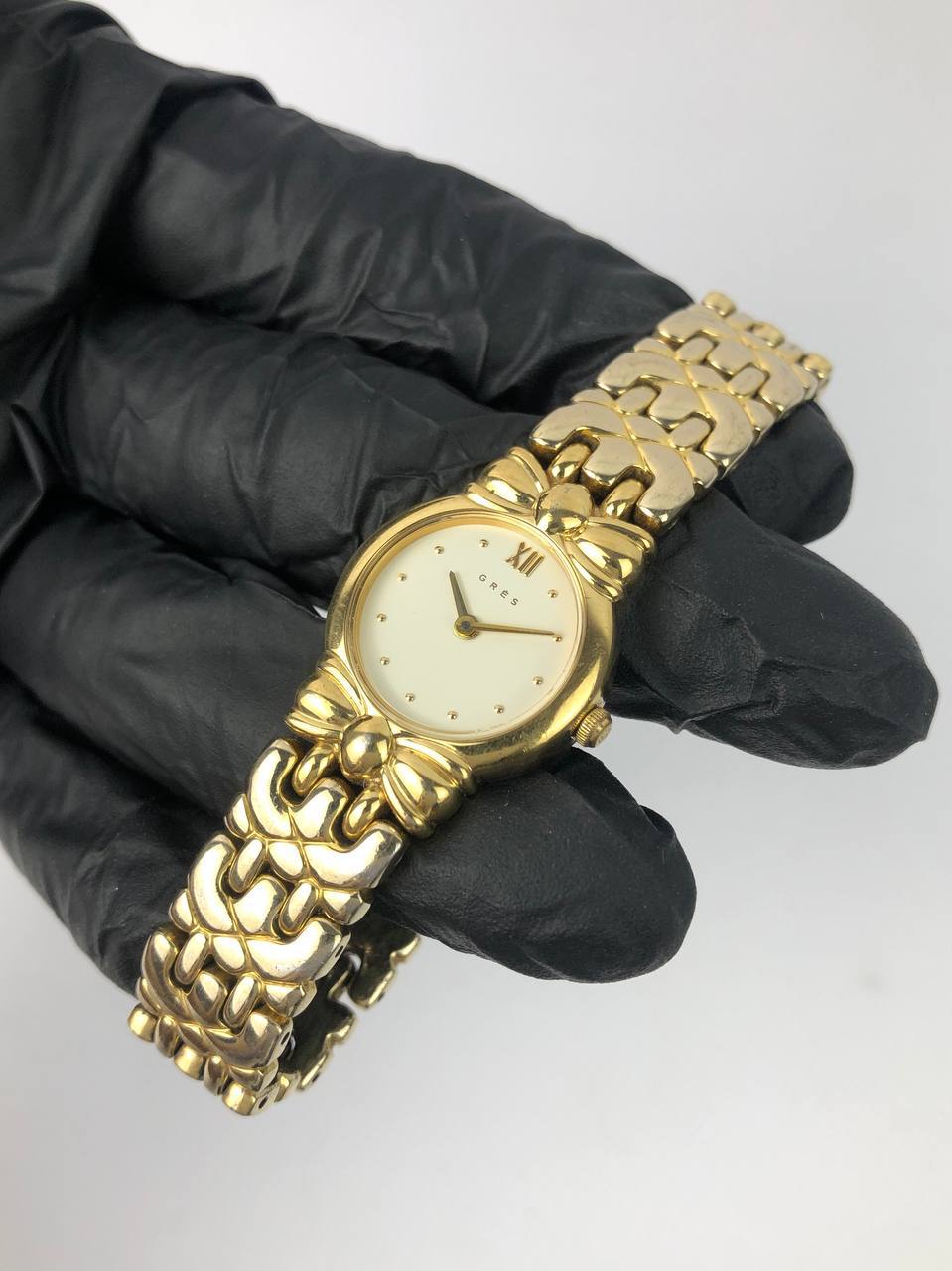 GRES PETITE ORNATE GOLD LINK BRACELET ORIGINAL - Gambar 3