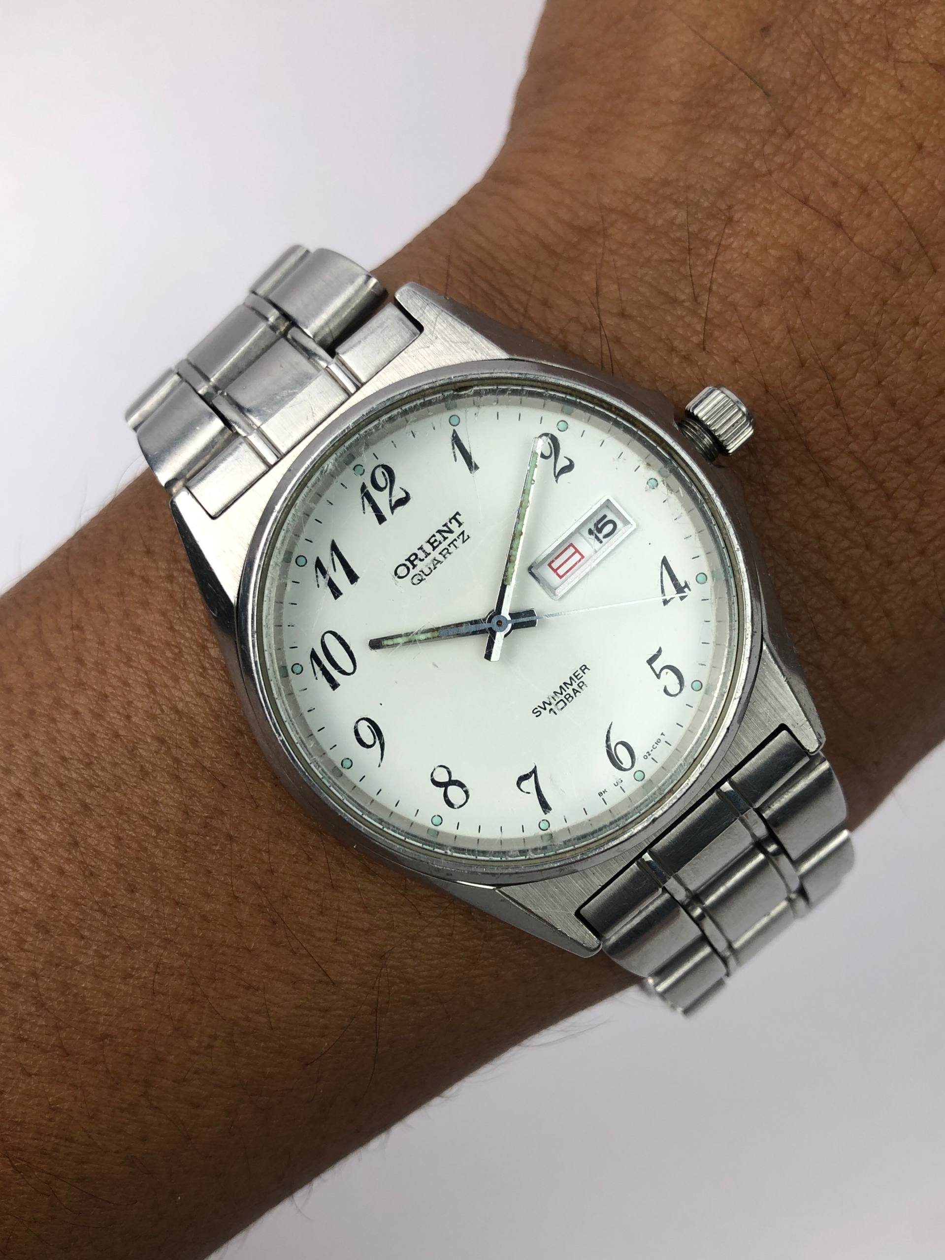 VINTAGE ORIENT SWIMMER DAYDATE ALL ORIGINAL