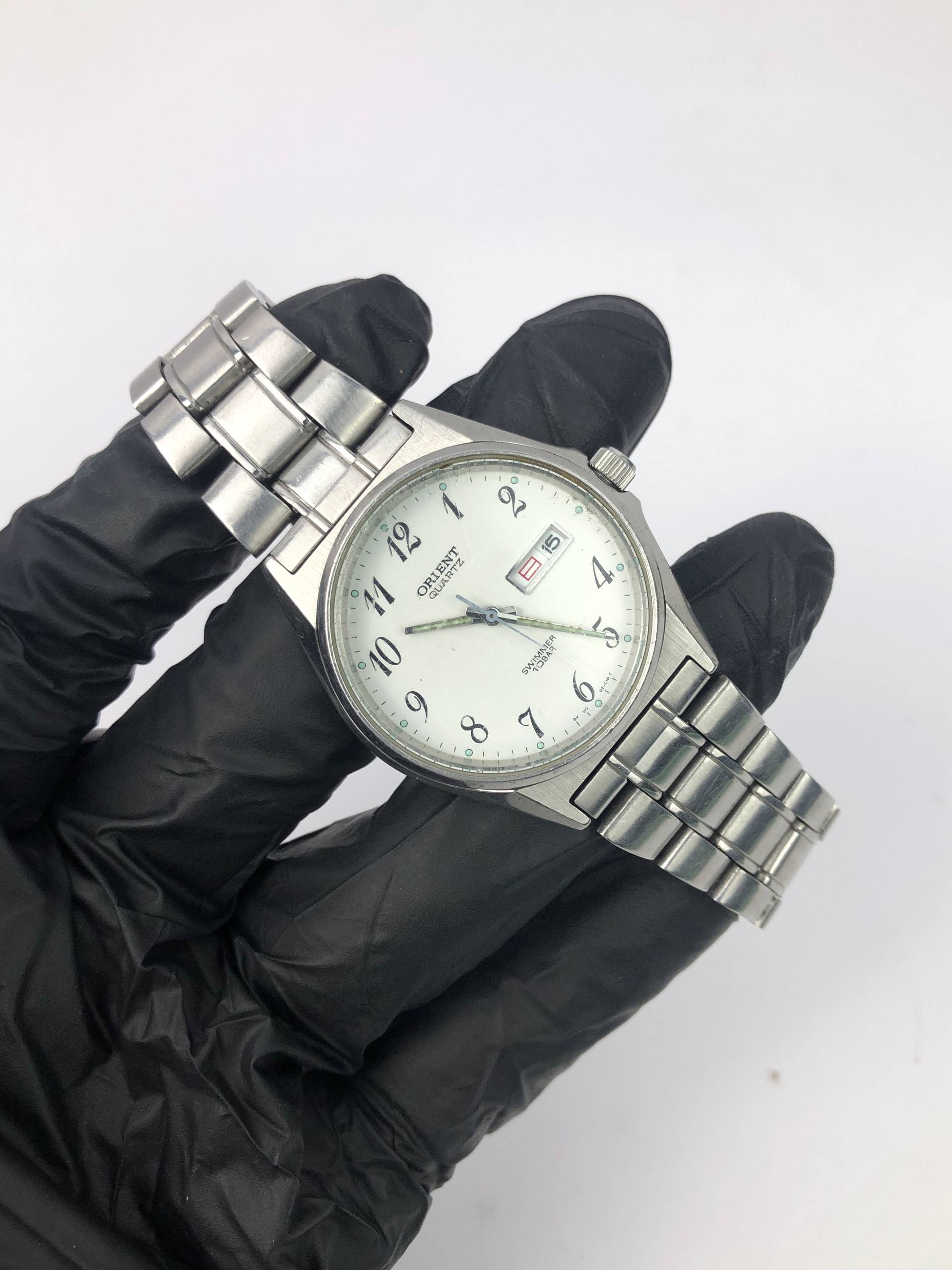 VINTAGE ORIENT SWIMMER DAYDATE ALL ORIGINAL - Gambar 4