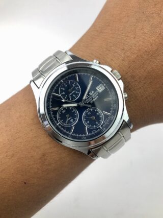 ALBA CHRONOGRAPH BLUE DIAL ALL ORIGINAL