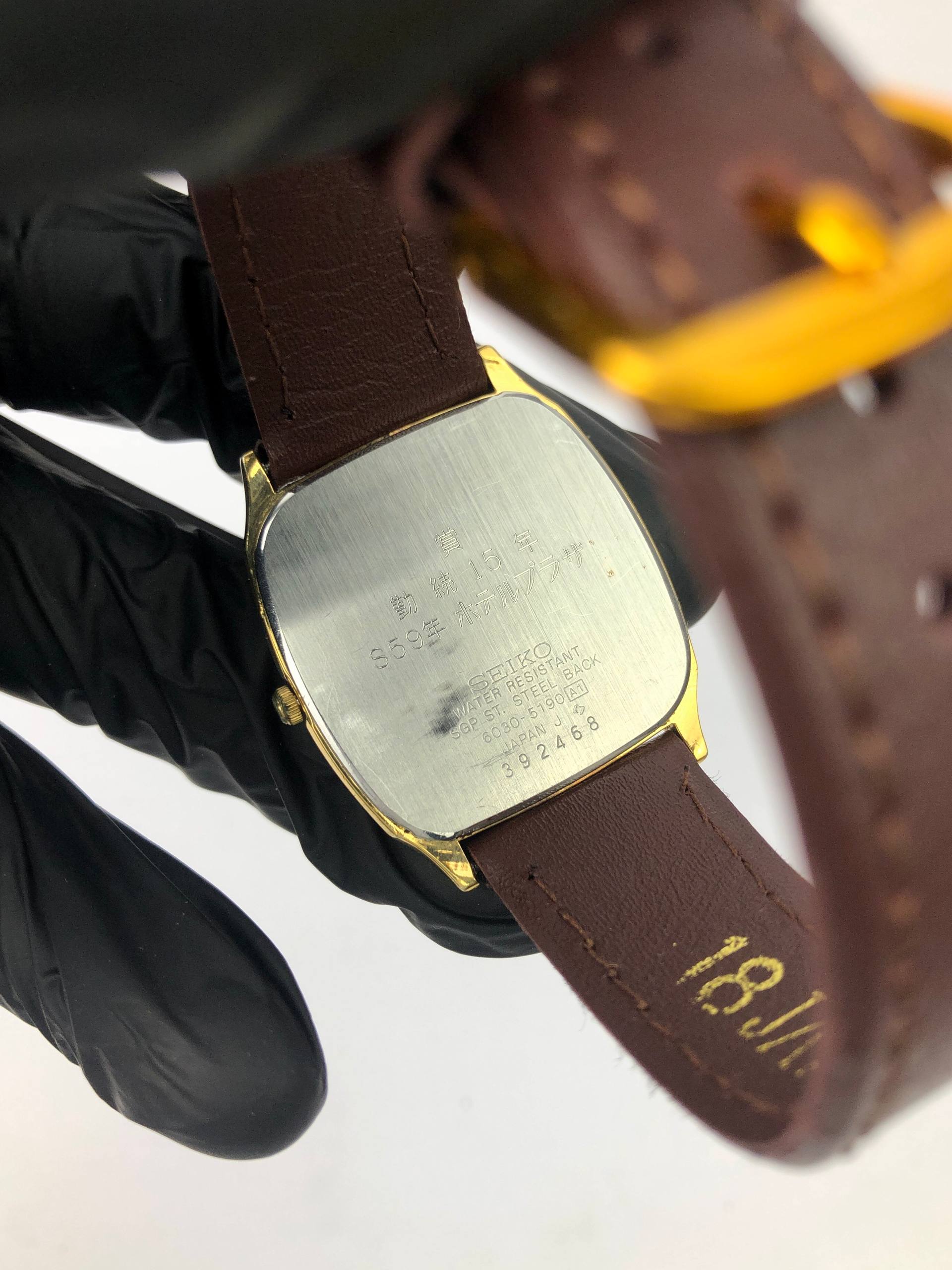 DRESSWATCH SEIKO QUARTZ TONNEAU GOLD CAP CASE - Gambar 7