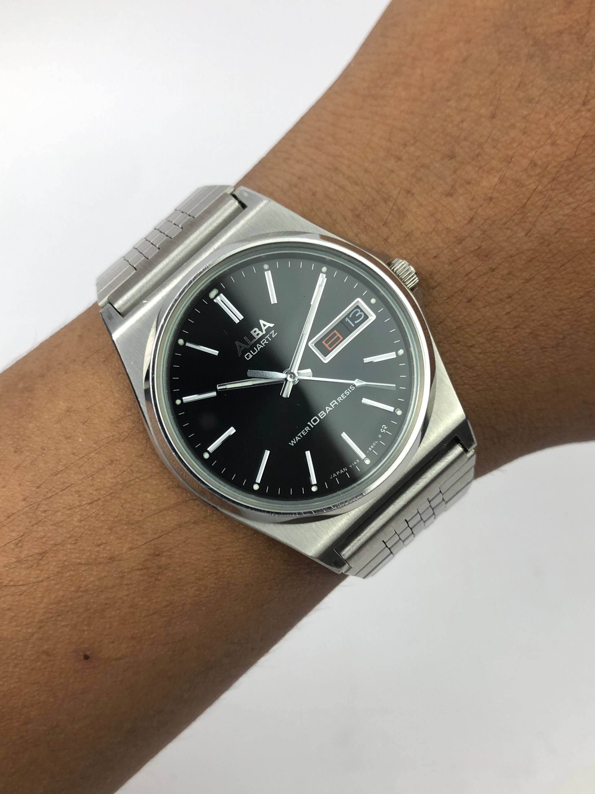 ALBA DAY DATE BLACK DIAL ALL ORIGINAL