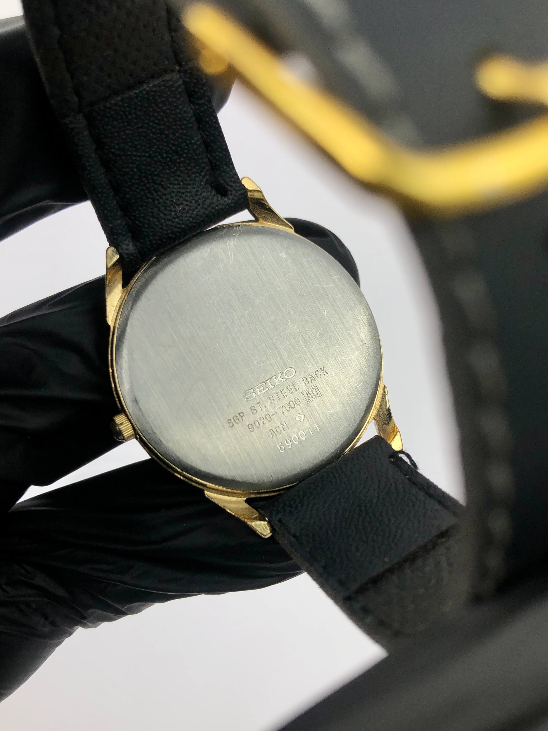 SEIKO QUARTZ VINTAGE TIPIS FLUTED BEZEL - Gambar 7