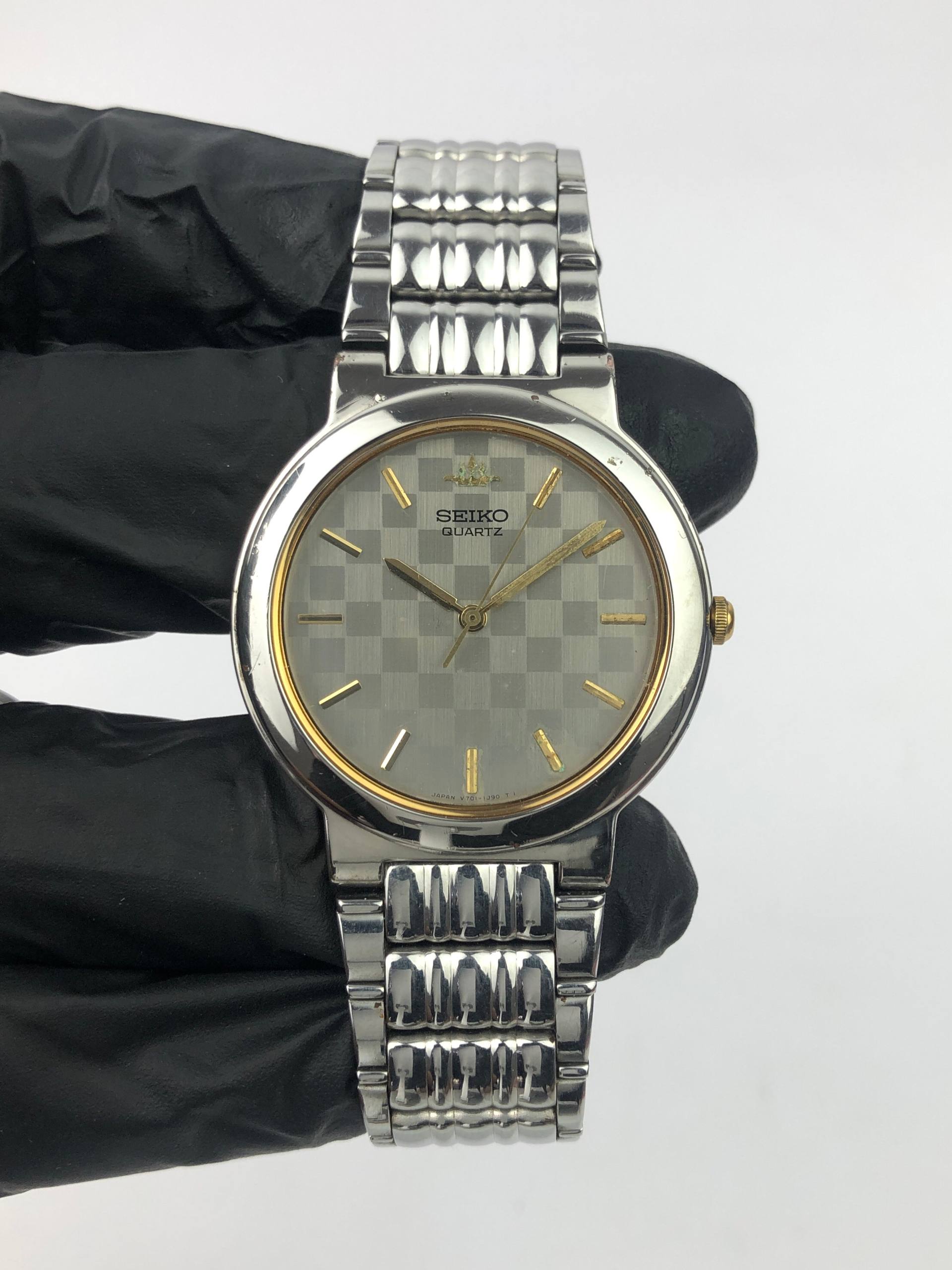 SEIKO GALAXY GRID CHECK MOTIF DIAL - Gambar 2