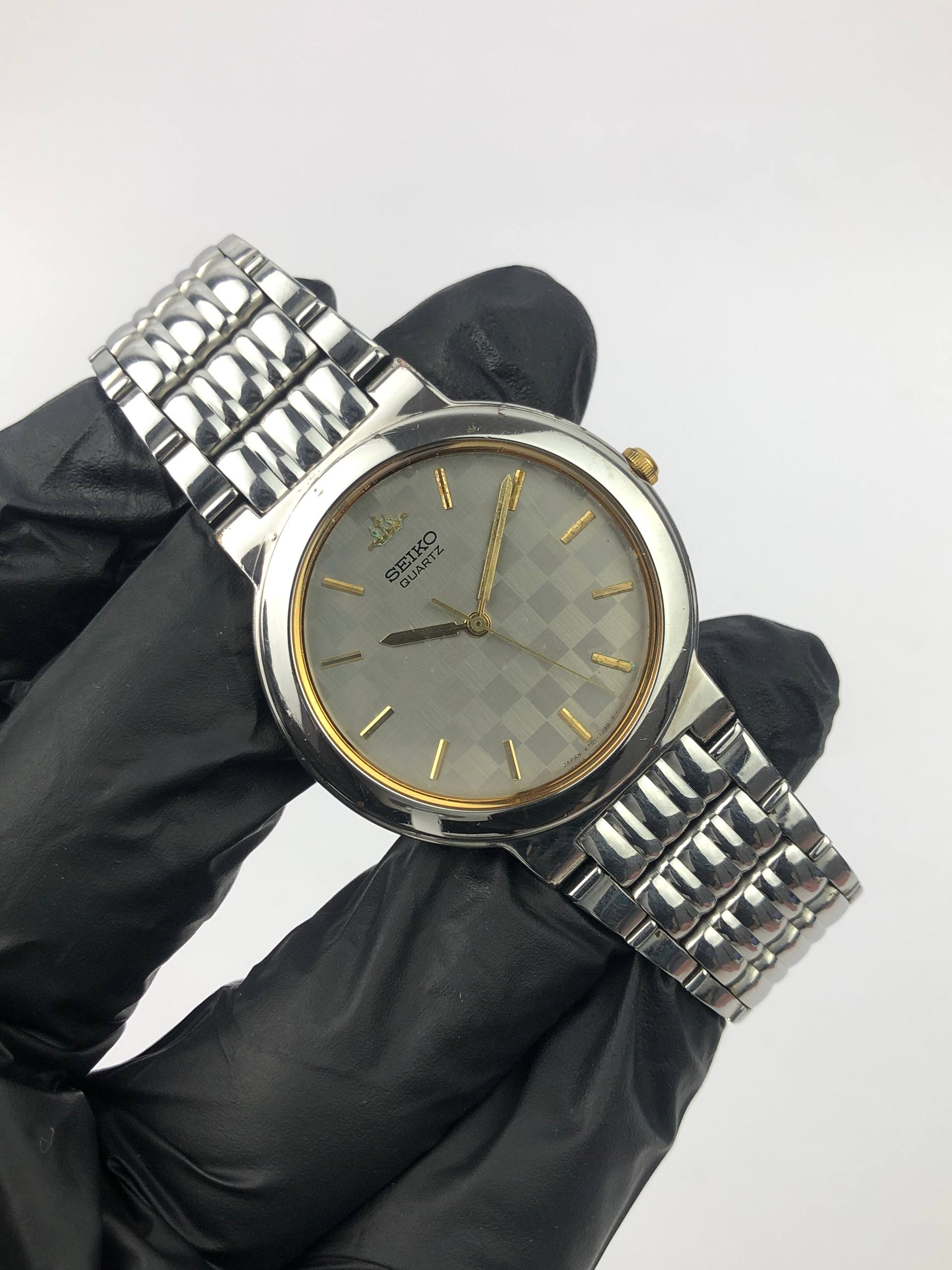 SEIKO GALAXY GRID CHECK MOTIF DIAL - Gambar 3