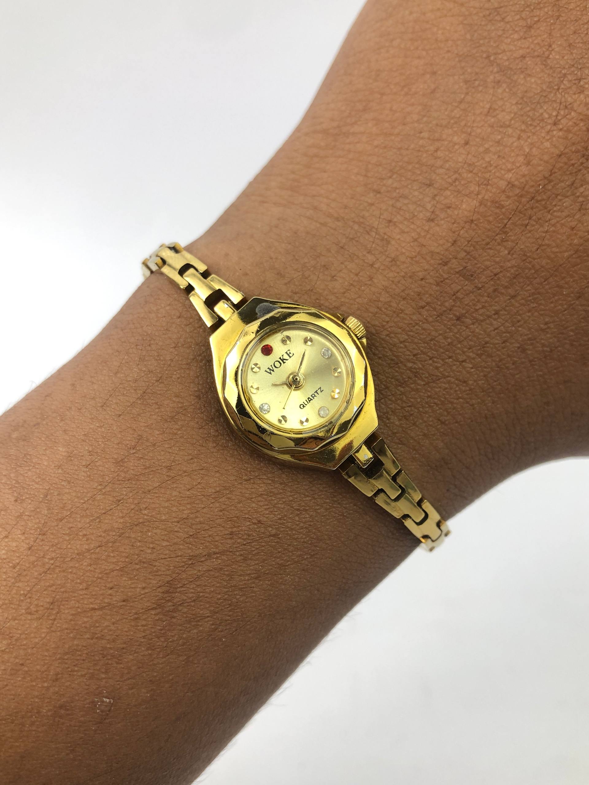 WOKE OVAL GOLD MINI LADIES