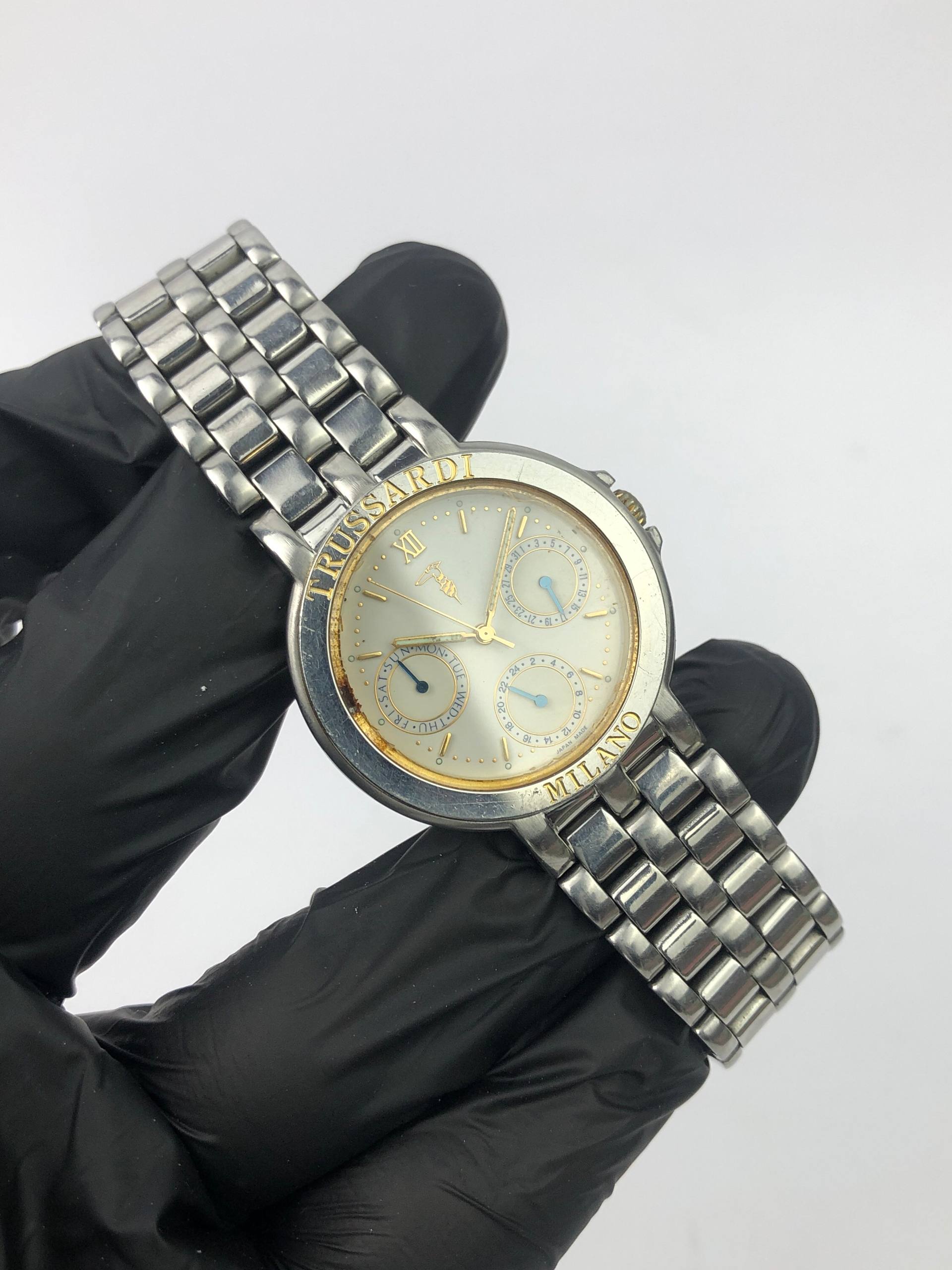 TRUSARDI JAPAN SUB DAYDATE DIAL - Gambar 4