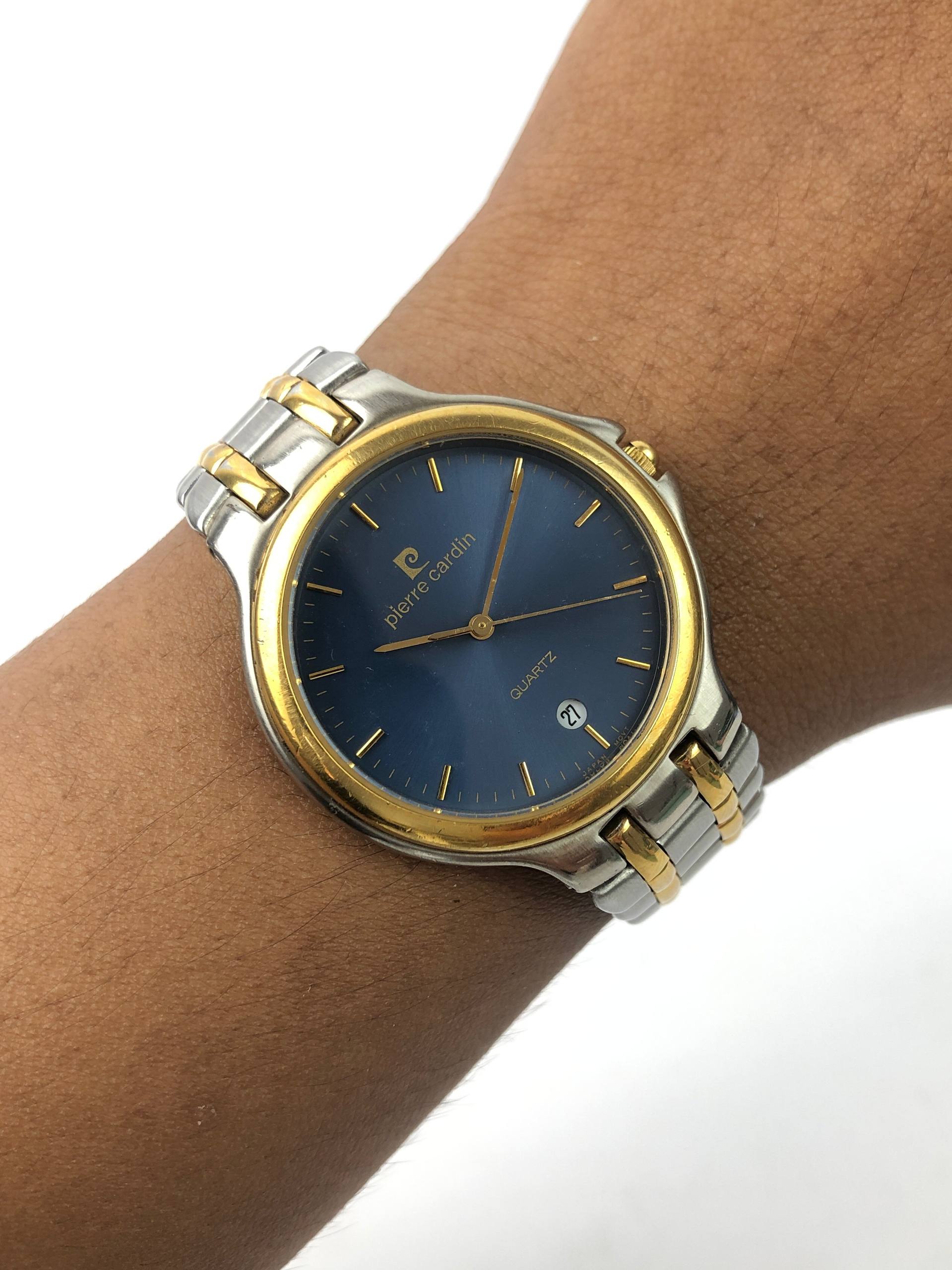 PIERE CARDIN BLUE DIAL TWOTONE