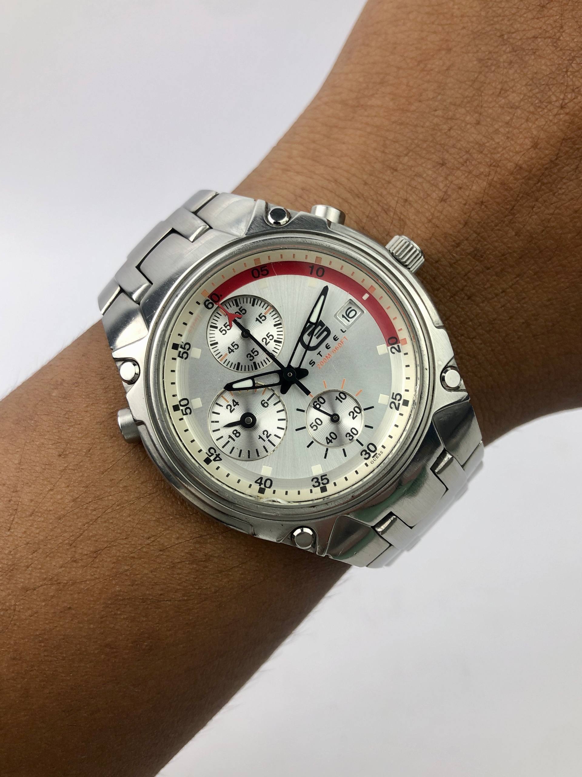 GUESS FULL STEEL CHRONOGRAPH ALL ORI