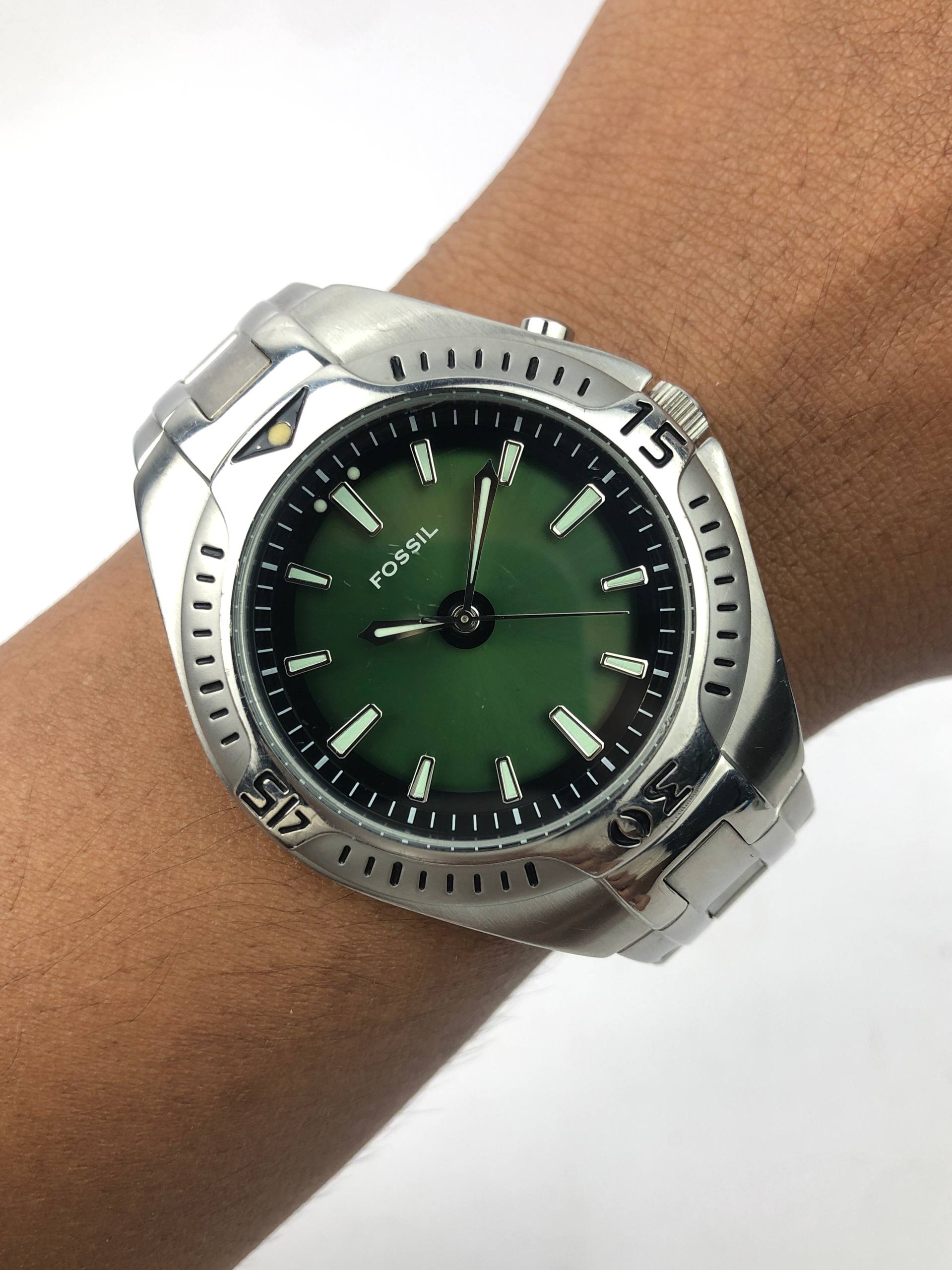 FOSSIL BIGTIC 2 TONE DIAL ALL ORIGINAL - Gambar 3