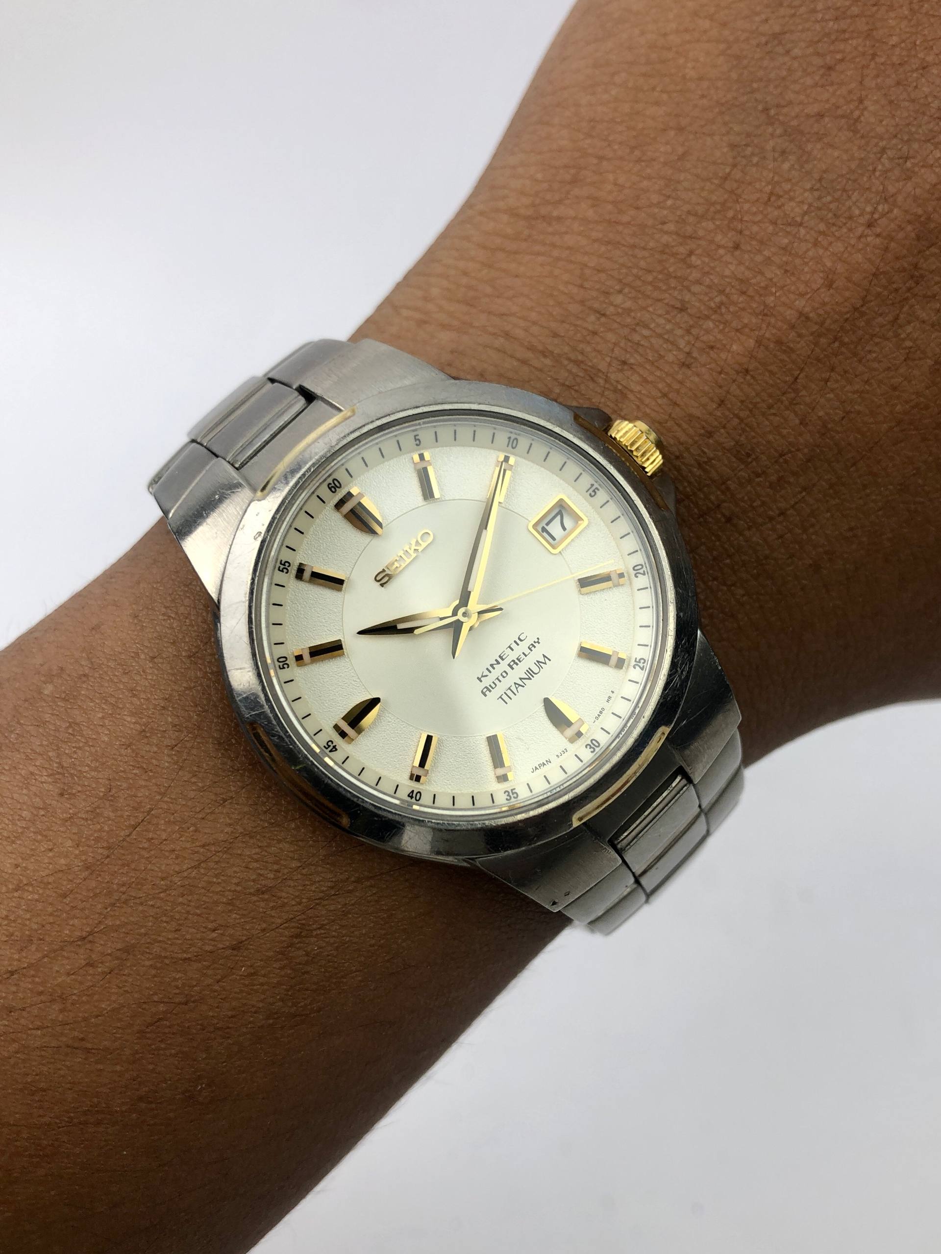 SEIKO KINETIC ALL TITANIUM DATE