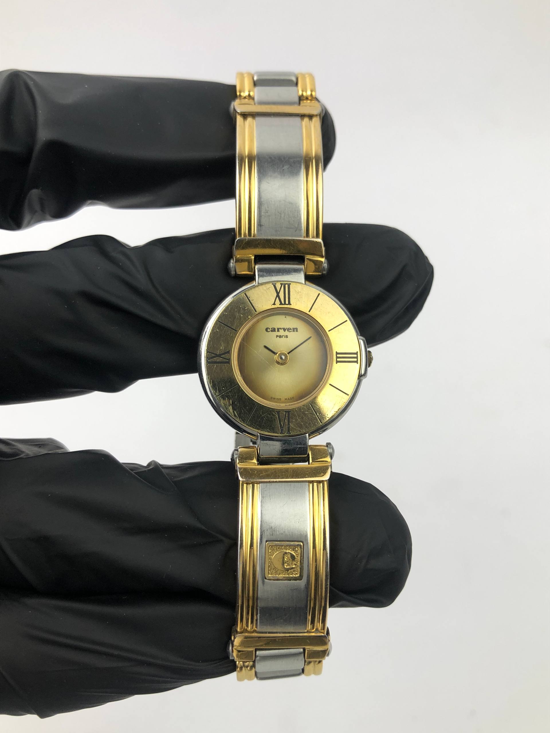 BANGLE WATCH TWOTONE CARVEN ORIGINAL - Gambar 2