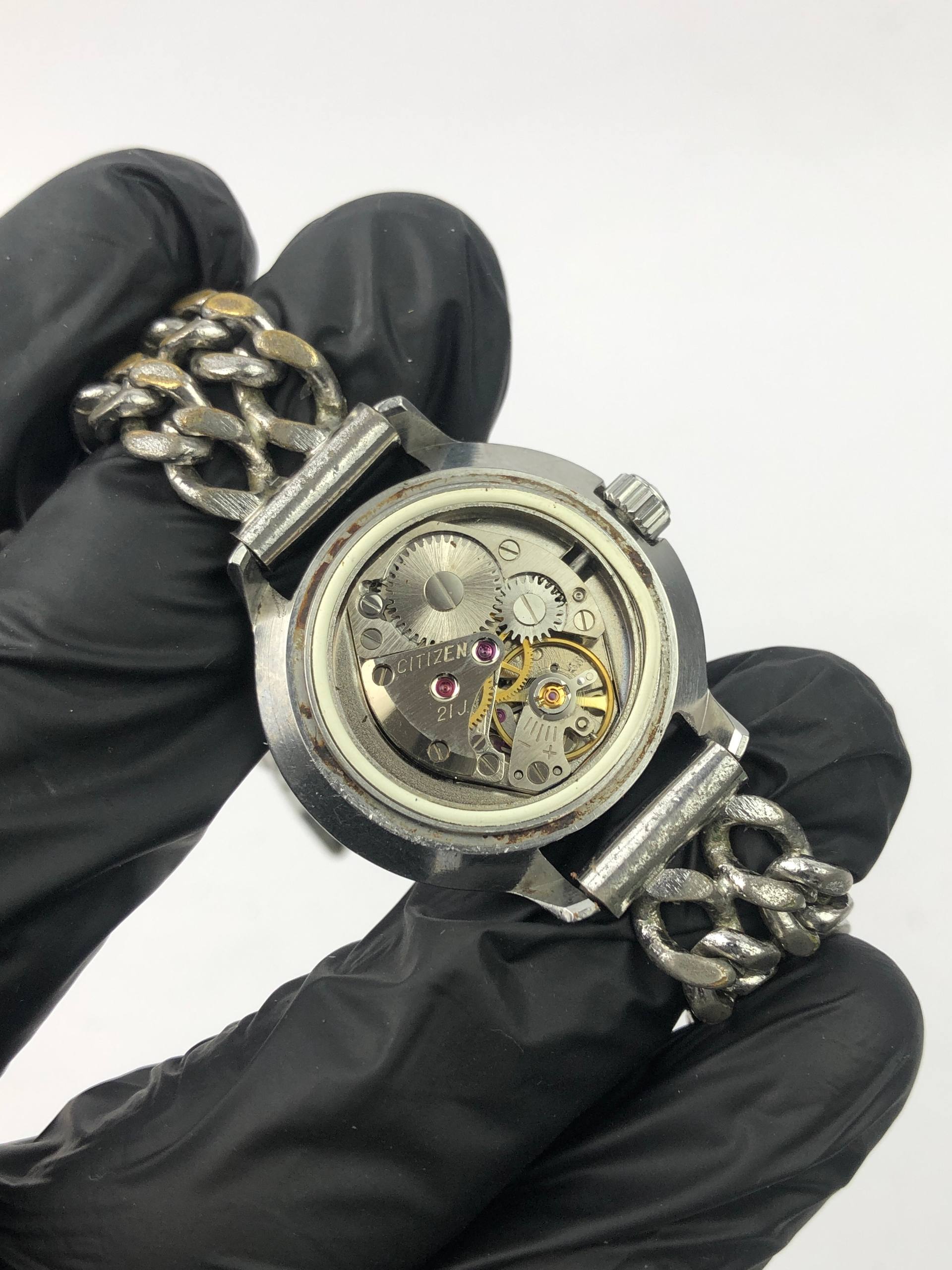 VINTAGE CITIZEN DATESTAR BLUE DIAL - Gambar 8