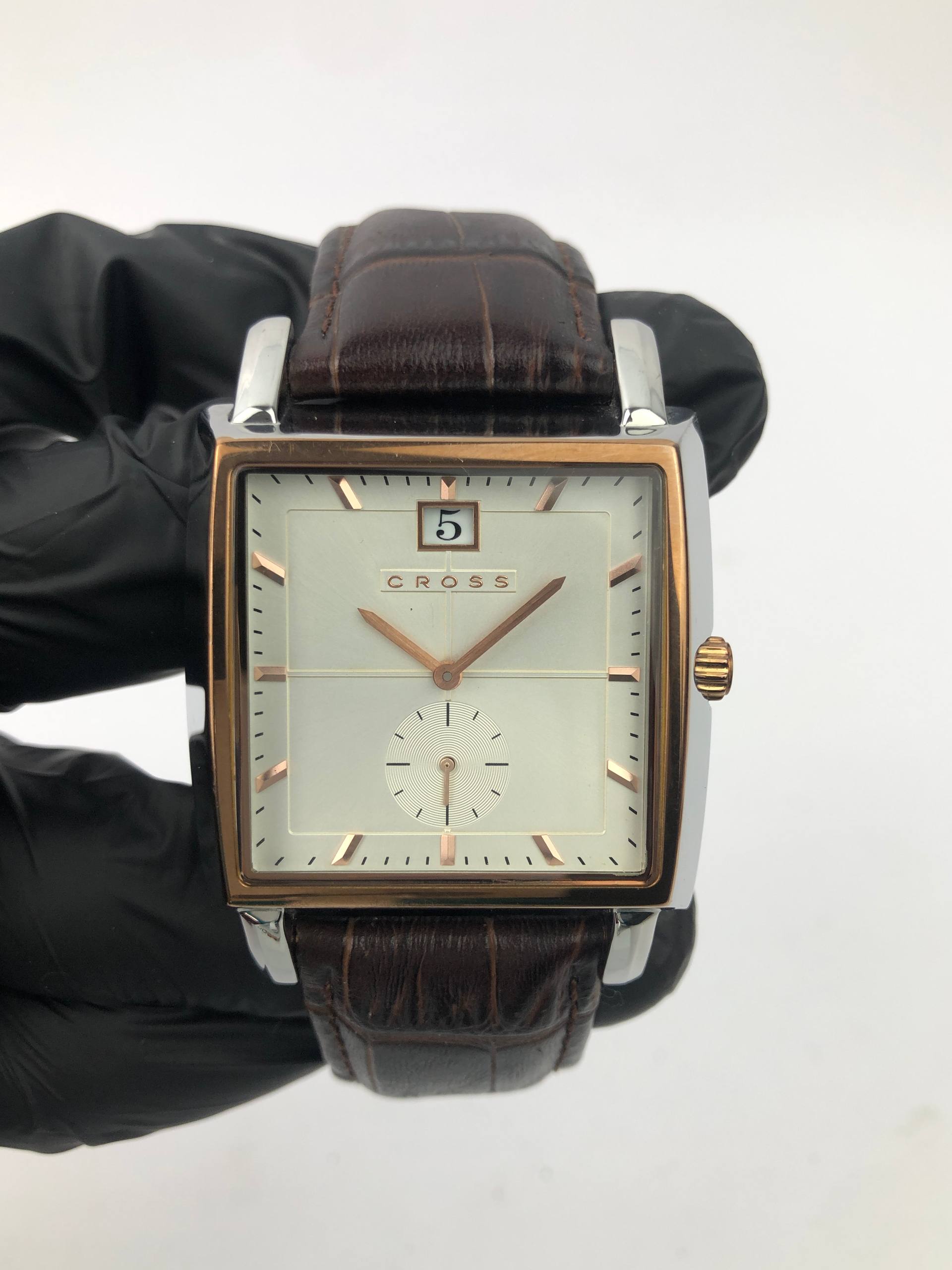 CROSS SQUARE SUB SECOND DATE AT 12 ALL ORIGINAL - Gambar 2