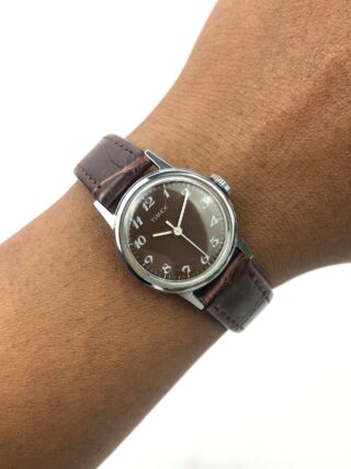 VINTAGE TIMEX ARABIC BROWN DIAL